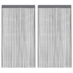 Rideaux à fils 2 pièces Anthracite 100x250 cm 559335559335
