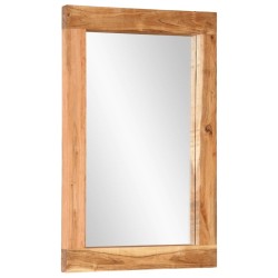 Miroir 70x50 cm bois massif d'acacia et verre 559337559337
