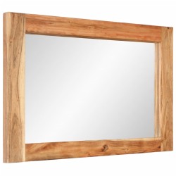Miroir 70x50 cm bois massif d'acacia et verre 559337559337