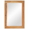 Miroir 70x50 cm bois massif d'acacia et verre 559337559337