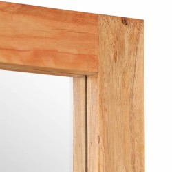 Miroir 70x50 cm bois massif d'acacia et verre 559337559337