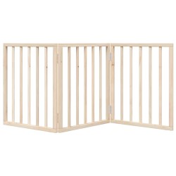 Barrière pour chien pliable à 3 panneaux 150 cm Bois de peuplier 559338559338