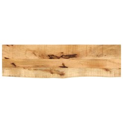 Dessus de table 100x30x3,8cm bord vif bois massif manguier brut 559341559341