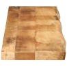 Dessus de table 160x30x3,8 cm bord vif bois massif manguier bru 559343559343