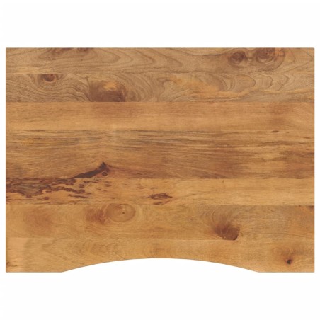 Dessus de bureau avec courbe 100x80x2,5 cm manguier massif brut 559354559354