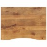 Dessus de bureau avec courbe 100x80x2,5 cm manguier massif brut 559354559354