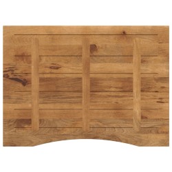 Dessus de bureau avec courbe 100x80x2,5 cm manguier massif brut 559354559354