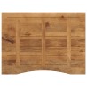 Dessus de bureau avec courbe 100x80x2,5 cm manguier massif brut 559354559354