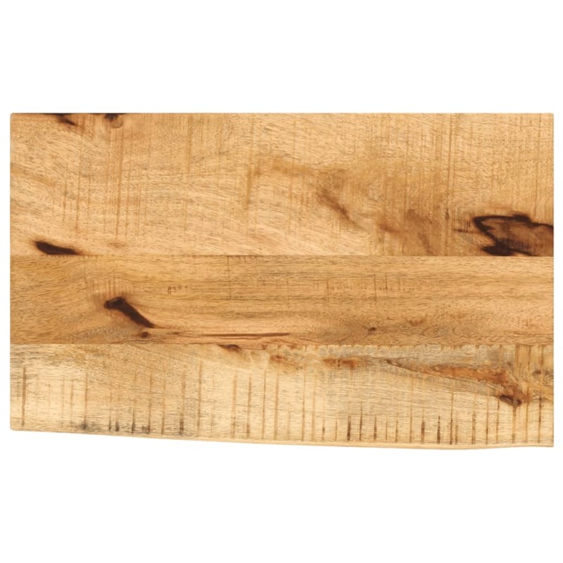 Dessus de table 40x30x3,8 cm bord vif bois massif manguier brut 559358559358
