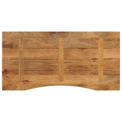 Dessus de bureau avec courbe 120x60x2,5 cm manguier massif brut 559360559360