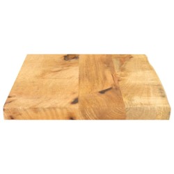 Dessus de table 60x20x2,5 cm bord vif bois massif manguier brut 559362559362