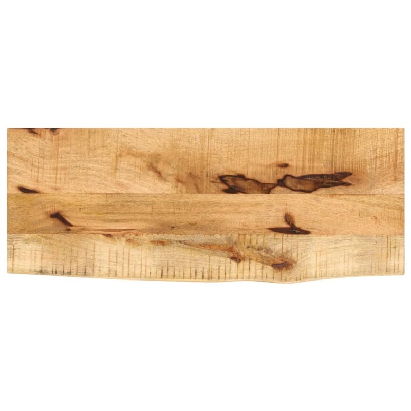 Dessus de table 80x20x2,5 cm bord vif bois massif manguier brut 559363559363