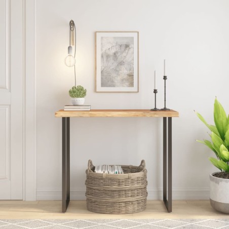 Dessus de table 90x40x2,5 cm rectangulaire bois massif acacia 559366559366