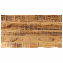 Dessus de table 110x60x3,8cm bord vif bois massif manguier brut 559367559367