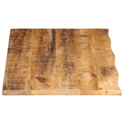 Dessus de table 110x60x3,8cm bord vif bois massif manguier brut 559367559367