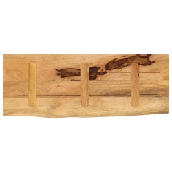 Dessus de table 90x40x3,8 cm bord vif bois massif manguier brut 559368559368