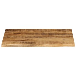 Dessus de table 70x60x3,8 cm bord vif bois massif manguier brut 559372559372
