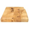Dessus de table 70x20x2,5 cm bord vif bois massif manguier brut 559374559374