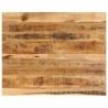Dessus de table 90x80x2,5 cm bord vif bois massif manguier brut 559375559375