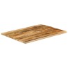 Dessus de table 90x80x2,5 cm bord vif bois massif manguier brut 559375559375