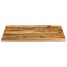 Dessus de table 90x80x2,5 cm bord vif bois massif manguier brut 559375559375
