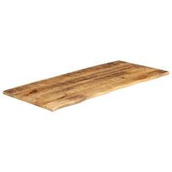 Dessus de table 140x60x2,5cm bord vif bois massif manguier brut 559376559376