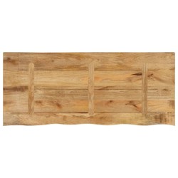 Dessus de table 140x60x2,5cm bord vif bois massif manguier brut 559376559376