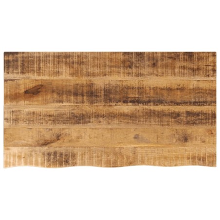 Dessus de table 120x60x3,8cm bord vif bois massif manguier brut 559379559379