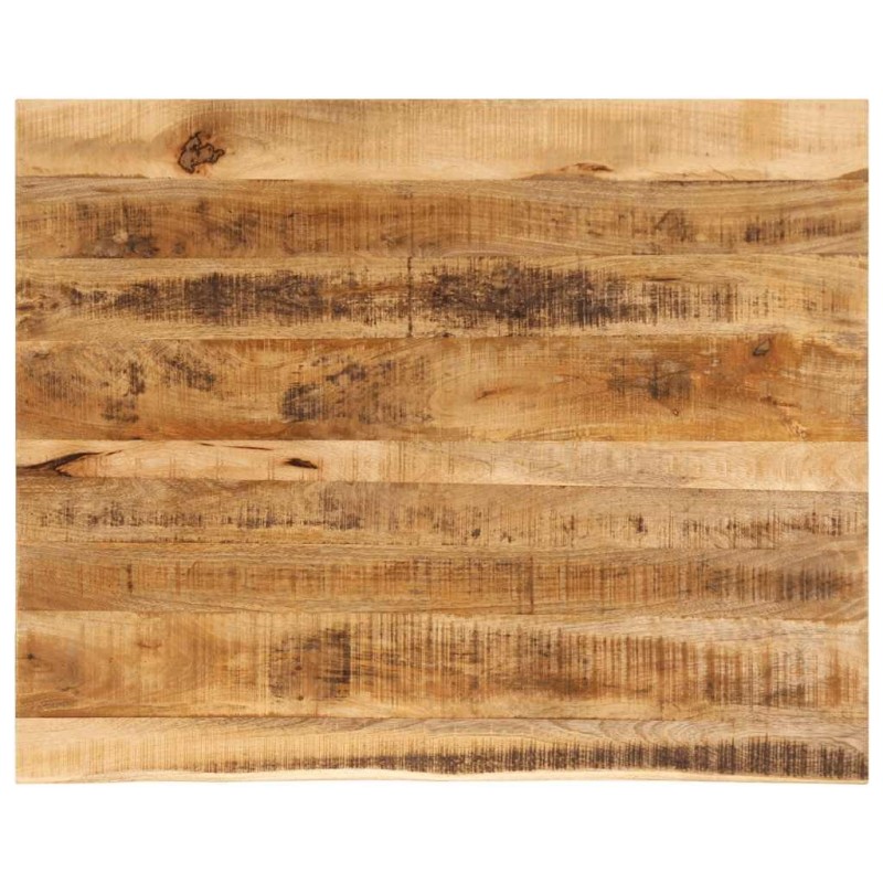 Dessus de table 100x80x3,8cm bord vif bois massif manguier brut 559381559381