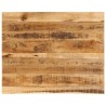 Dessus de table 100x80x3,8cm bord vif bois massif manguier brut 559381559381