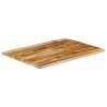 Dessus de table 100x80x3,8cm bord vif bois massif manguier brut 559381559381
