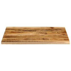 Dessus de table 100x80x3,8cm bord vif bois massif manguier brut 559381559381