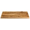 Dessus de table 100x80x3,8cm bord vif bois massif manguier brut 559381559381