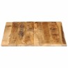 Dessus de table 100x80x3,8cm bord vif bois massif manguier brut 559381559381