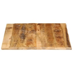Dessus de table 100x80x2,5cm bord vif bois massif manguier brut 559383559383