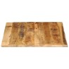Dessus de table 100x80x2,5cm bord vif bois massif manguier brut 559383559383