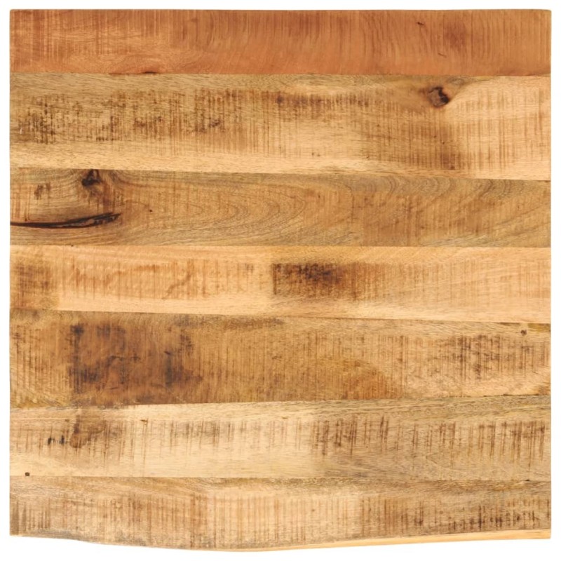 Dessus de table 40x40x3,8 cm bord vif bois massif manguier brut 559384559384