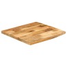 Dessus de table 40x40x3,8 cm bord vif bois massif manguier brut 559384559384