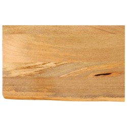 Dessus de table à bord vivant 40x20x2,5 cm bois massif manguier 559386559386
