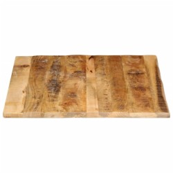 Dessus de table 90x80x3,8 cm bord vif bois massif manguier brut 559389559389