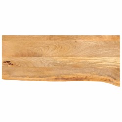 Dessus de table à bord vivant 80x20x2,5 cm bois massif manguier 559390559390