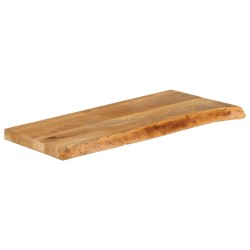 Dessus de table à bord vivant 80x20x2,5 cm bois massif manguier 559390559390