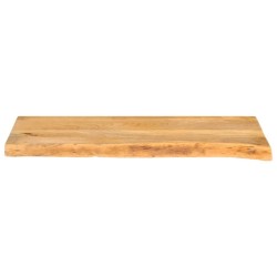 Dessus de table à bord vivant 80x20x2,5 cm bois massif manguier 559390559390