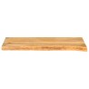 Dessus de table à bord vivant 80x20x2,5 cm bois massif manguier 559390559390