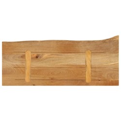 Dessus de table à bord vivant 80x20x2,5 cm bois massif manguier 559390559390