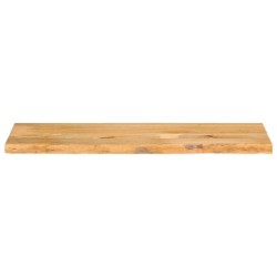 Dessus de table à bord vivant 140x20x2,5cm bois massif manguier 559391559391