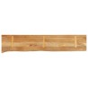 Dessus de table à bord vivant 180x20x2,5cm bois massif manguier 559392559392