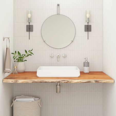 Comptoir de salle de bain 100x60x3,8 cm rectangulaire acacia 559399559399