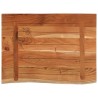 Comptoir de salle de bain 80x60x3,8 cm rectangulaire acacia 559400559400