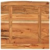 Comptoir de salle de bain 60x60x3,8 cm carré bois massif acacia 559405559405
